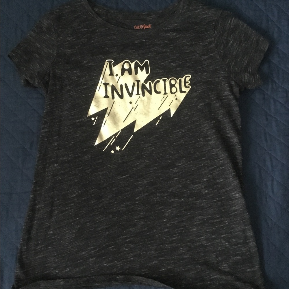 Cat & Jack “I Am Invincible” Girl’s Tee